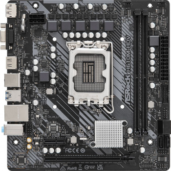 Материнская плата ASROCK H610M-HDV, LGA1700, H610, 2*DDR4, 4*SATA, 2*USB 3.2, 4*USB 2.0, 1*PCIx16, 1*PCIx1, D-Sub+HDMI+DP, mATX