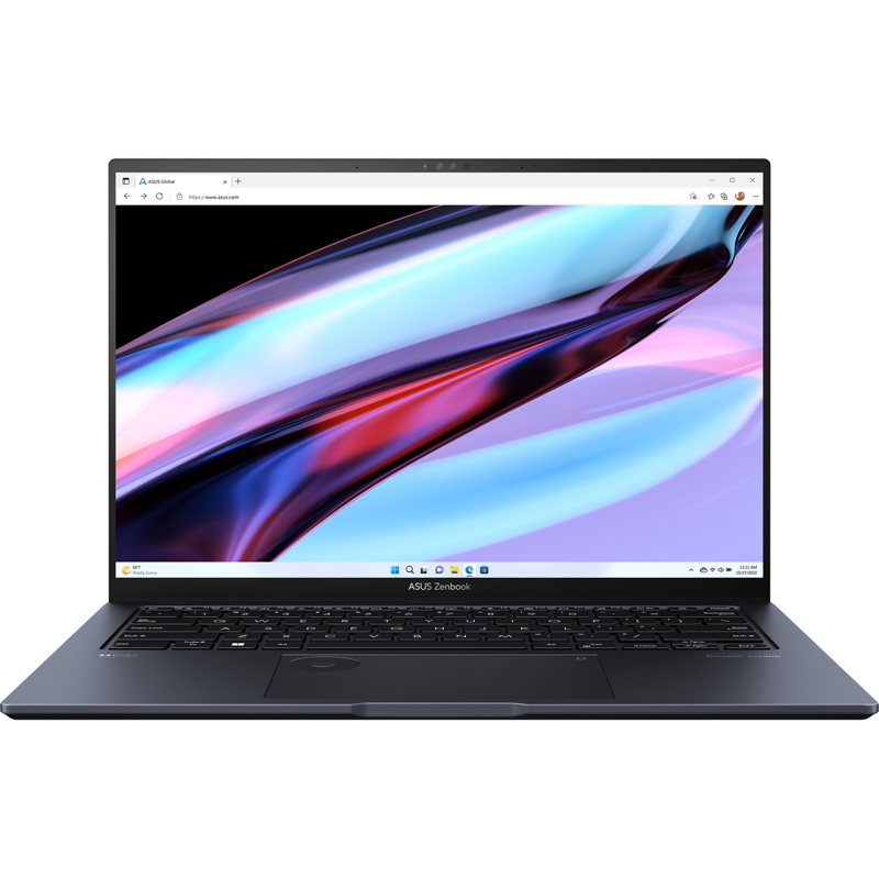 Ноутбук Asus Zenbook Pro 14 OLED UX6404VV-P1122X Core i9 13900H 16Gb SSD1Tb NVIDIA GeForce RTX4060 8Gb 14.5" OLED Touch 2.8K (2880x1800) Windows 11 Professional black WiFi BT Cam Bag (90NB11J1-M00620)