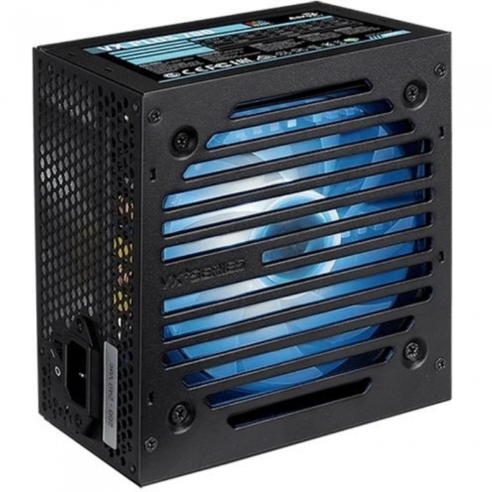 Aerocool VX Plus 500 RGB 500W, ATX v2.3, RGB Fan 12cm, 500mm cable, Retail