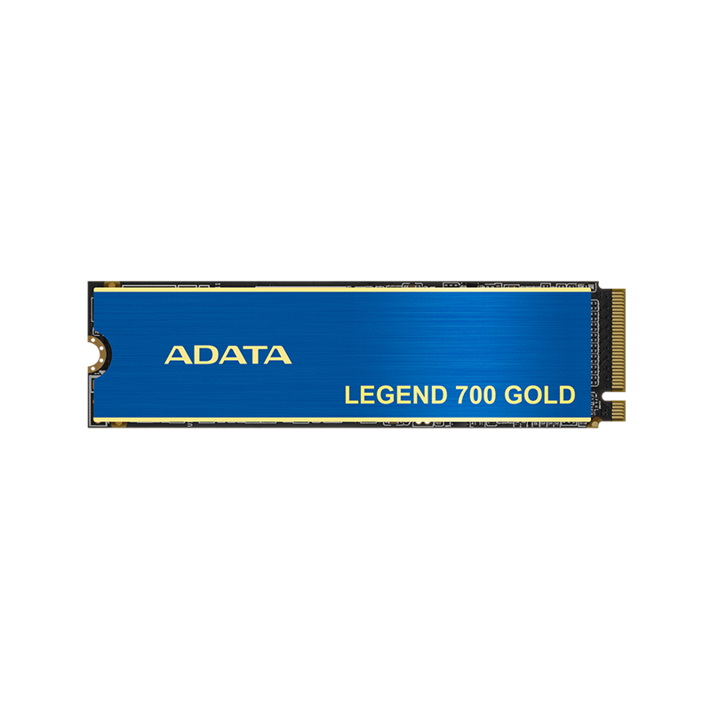 Твердотельный накопитель/ ADATA SSD LEGEND 700 GOLD, 1024GB, M.2(22x80mm), NVMe 1.4, PCIe 3.0 x4, 3D NAND, R/ W 2000/ 1600MB/ s, IOPs 130 000/ 280 000, TBW 320, DWPD 0.3, with Heat Sink (3 года) (SLEG-700G-1TCS-S48)