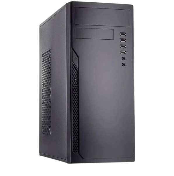 Корпус без блока питания/ Case Foxline FL-301, ATX, 4xUSB2.0, HDA, w/o FAN, w/o PSU, no PowerCord , w/DVD-RW installed (FL-301-RW)