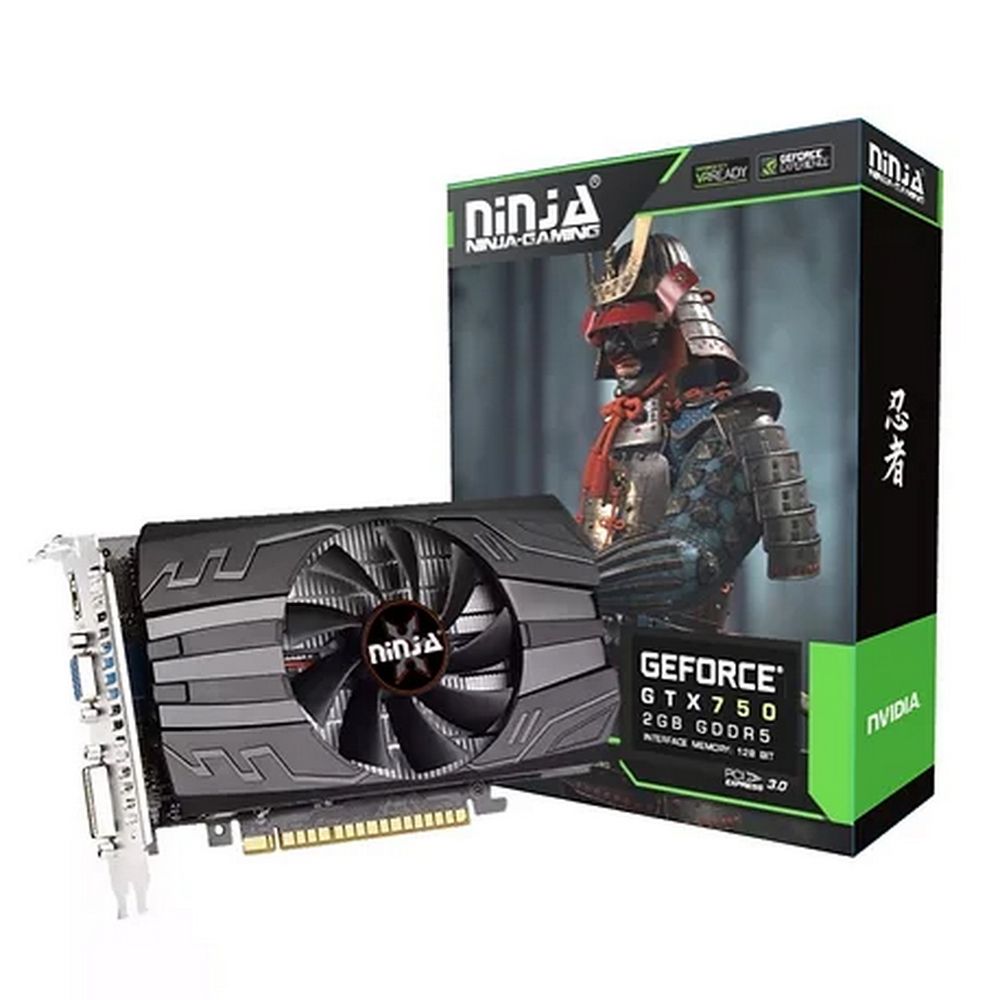 Видеокарта Ninja (Sinotex) GTX750 4GB GDDR5 128bit VGA DVI HDMI 1FAN RTL (NF75NP045F)