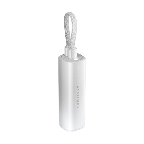 Power Bank Vention 5000mAh(USB-C + Lightning) 20W Серо-белый, шт. (FHWM0)