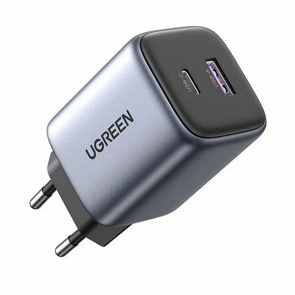 Сетевое зарядное устройство UGREEN CD350 (15539) Nexode 35W USB-A - USB-C Wall Charger EU Цвет:серый (15539_)