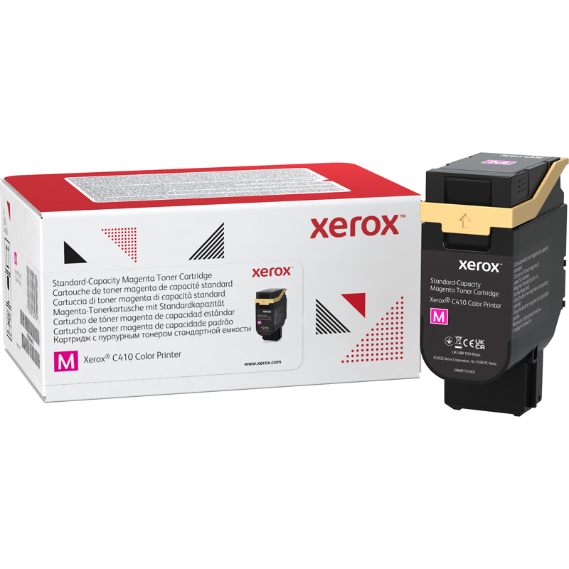 Тонер картридж стандартный, красный Xerox VLC410/415 (2000 страниц)/ Magenta Standard Capacity Toner Cartridge, Xerox VLC410/415 (2,000 Pages) (006R04679)