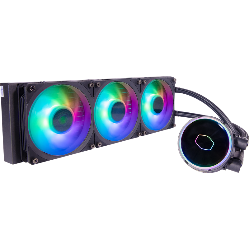 Система охлаждения/ Cooler Master MasterLiquid PL360 Flux (300W, 360mm, ARGB, fans:3x120mm/ 72.37CFM/ 32dBa/ 2300rpm, 2066/ 2011-v3/ 2011/ 1700/ 1200/ 1156/ 1155/ 1151-v2/ 1151-v1/ 1150/ 775/ sWRX8/ (MLY-D36M-A23PZ-R1)