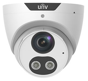 Uniview Видеокамера IP купольная, 1/ 2.7" 4 Мп КМОП @ 30 к/ с, ИК-подсветка и тревожная подсветка видимого спектра до 30м., LightHunter 0.003 Лк @F1.6, (IPC3614SB-ADF28KMC-I0)