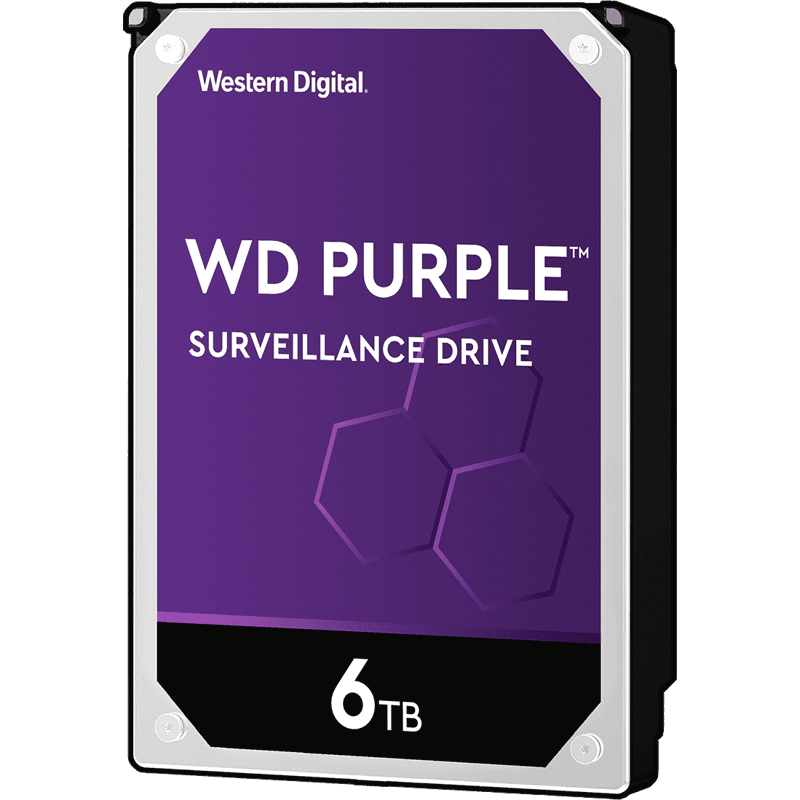 Жесткий диск Western Digital Purple HDD 3.5" SATA 8TB, 5640 rpm, 256MB buffer (DV&NVR), WD85PURZ, 1 year