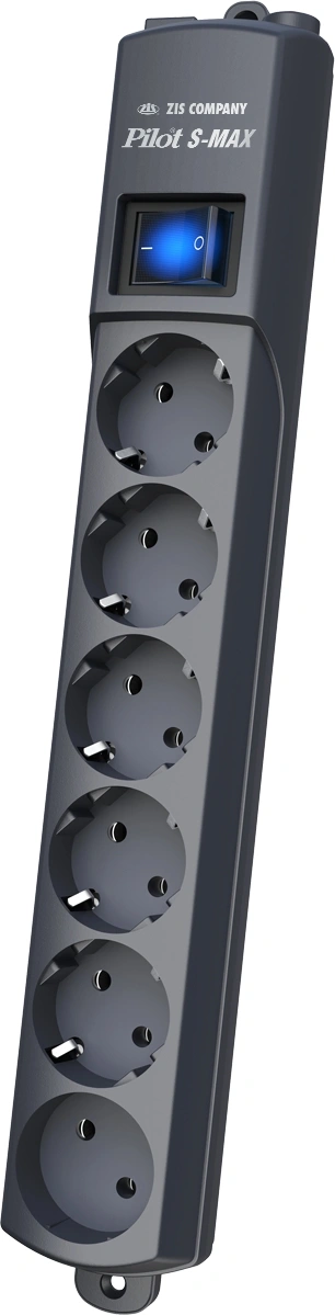 Сетевой фильтр Pilot S-MAX 7м (6 розеток) серый (коробка) (108)