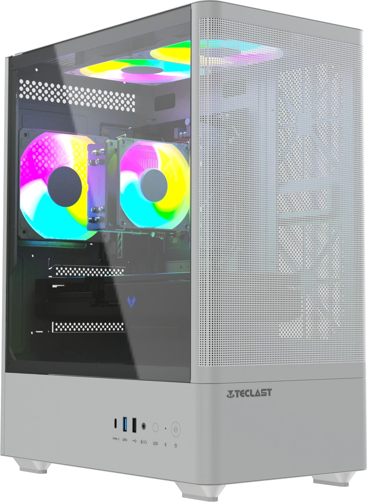 Компьютер Teclast G03 Ryzen 5 7500F (3.7) 32Gb SSD1Tb RTX5060TI 8Gb Windows 11 Pro GbitEth WiFi BT 500W белый (G03 7500F32G1T5060T8WKRU)