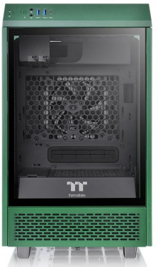 Корпус Thermaltake The Tower 100 Racing Green черный без БП miniITX 1x120mm 3x140mm 2xUSB3.0 audio bott PSU (CA-1R3-00SCWN-00)