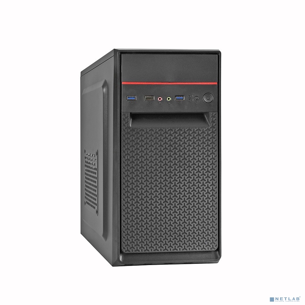 Exegate EX283060RUS Корпус Minitower ExeGate BAA-107U Black, mATX, , 1*USB+2*USB3.0, Audio