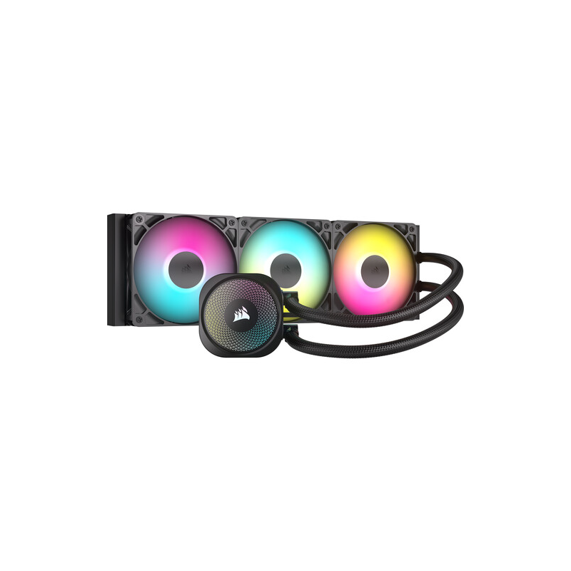 Система жидкостного охлаждения/ Water Cooling System Corsair NAUTILUS 360 ARGB (360mm, Black, ARGB/ Fans: 3x120mm, 72.8CFM, 36dBA, 1700RPM/ S: 1851, 1700, AM5, AM4) (CW-9060093-WW)
