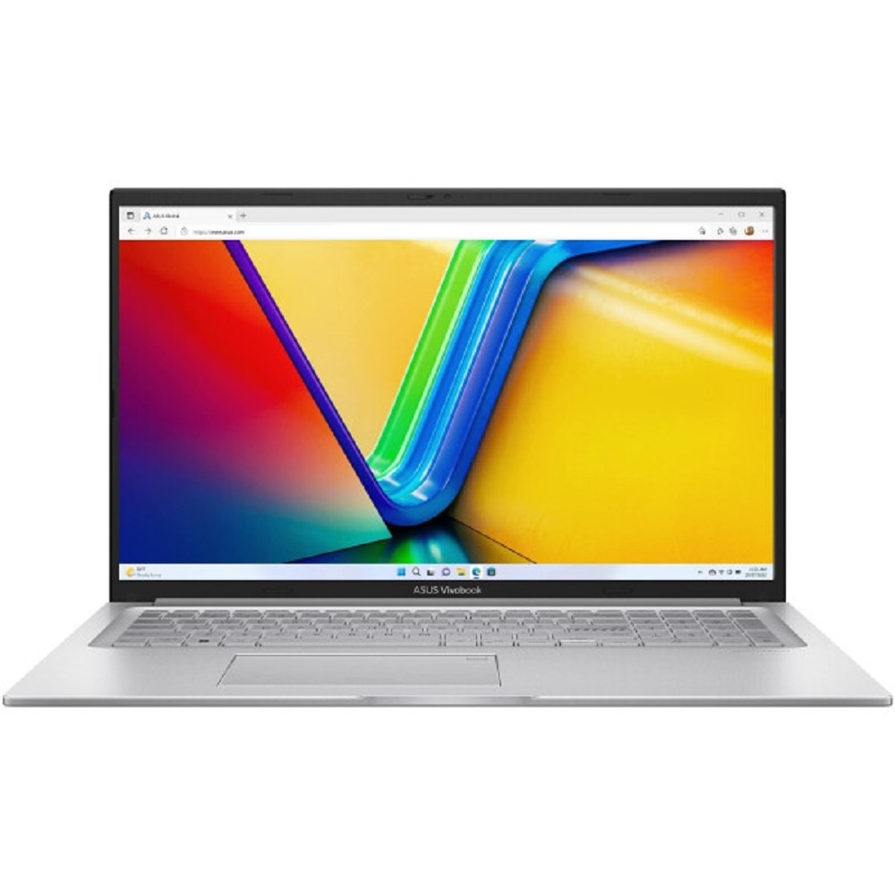 Ноутбук ASUS Vivobook 17 X1704V (X1704VA-AU482) 17.3"/ FHD/ IPS/ 250N/ 60Hz/ i5-1335U/ 16GB/ SSD512GB/ Intel Iris Xe/ FingerPrint/ Backlit/ DOS/ Cool Silver (90NB10V1-M00H60)