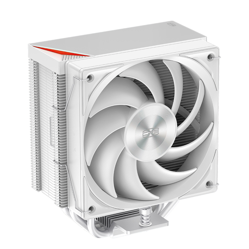 Кулер для процессора/ CPU Cooler PCCooler RZ400 V2 WH (230W, 4-pin PWM, 155mm, Al/Cu, 4x6mm, 1x120mm, 86.73CFM, 32dBA, 2200RPM, S: 1851/1700/1200/115X, AM5/AM4, black)