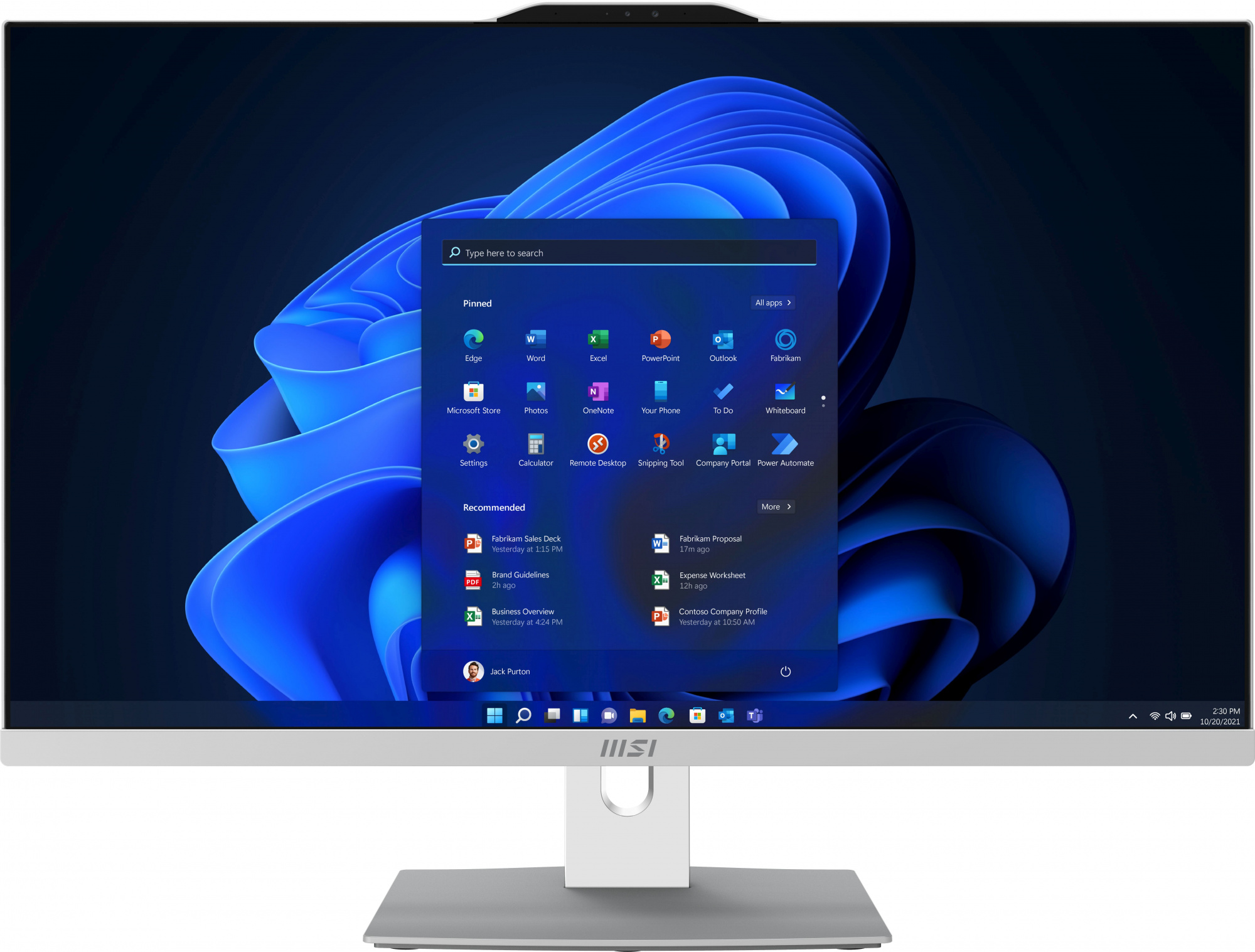 Моноблок MSI Modern AM272P 12M-468RU 27" Full HD i7 1260P (2.1) 32Gb SSD1Tb Iris Xe Windows 11 Professional GbitEth WiFi BT 120W клавиатура мышь Cam белый 1920x1080 (9S6-AF8212-468)