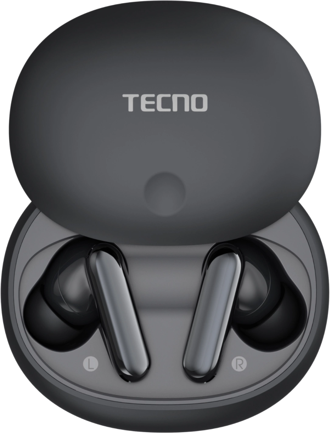 Гарнитура внутриканальные Tecno True 1 Air TU01 черный беспроводные bluetooth в ушной раковине (TU01 AIR ELEGANT BLACK)