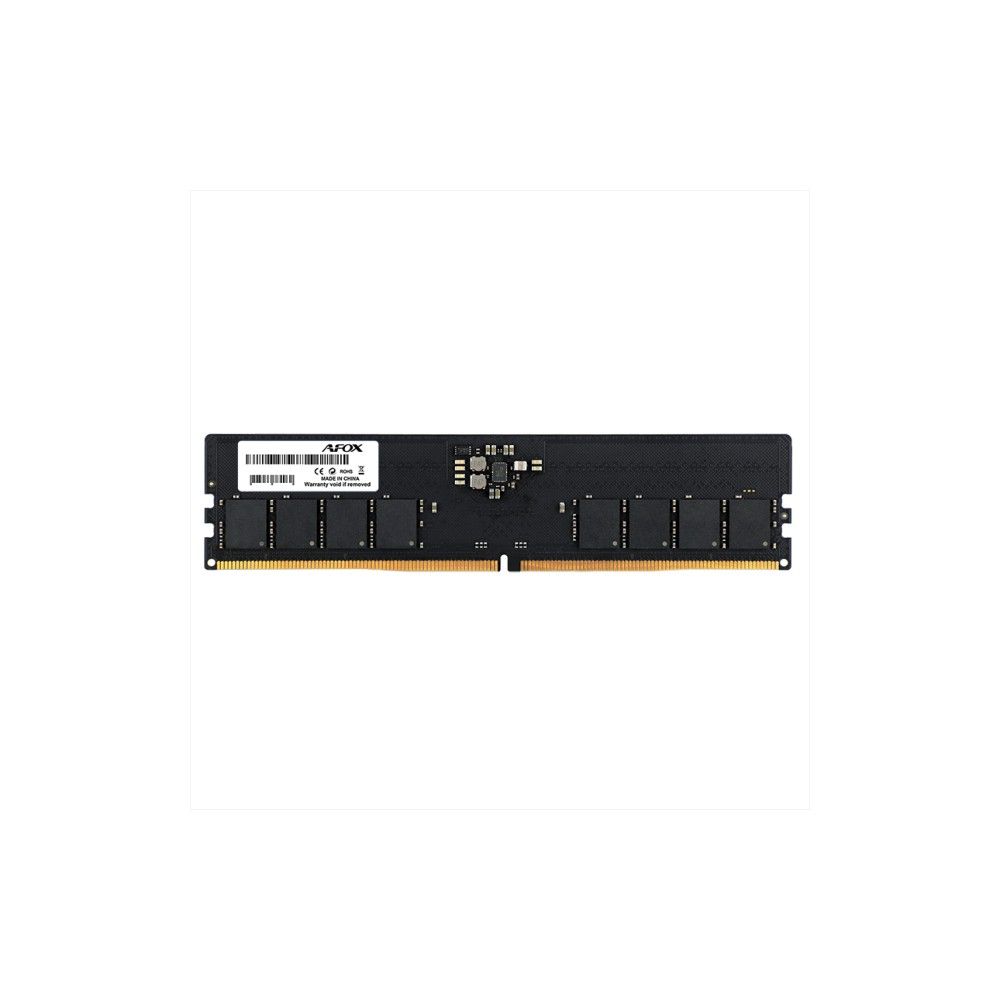 Модуль памяти Afox 16GB DDR5 5200Mhz UDIMM Single Channel Package (1x16GB) PC5-41600, 288- Pin, Non-ECC, Un-Buffered, CL42-42-42-83, 1.1V (AFLD516D2S1P)