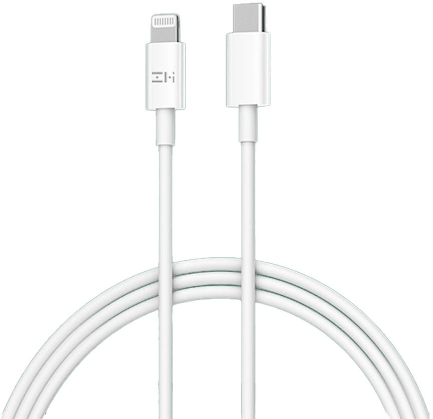 Кабель ZMI AL856 USB Type-C (m)-Lightning (m) 1.5м белый коробка (упак.:1шт)