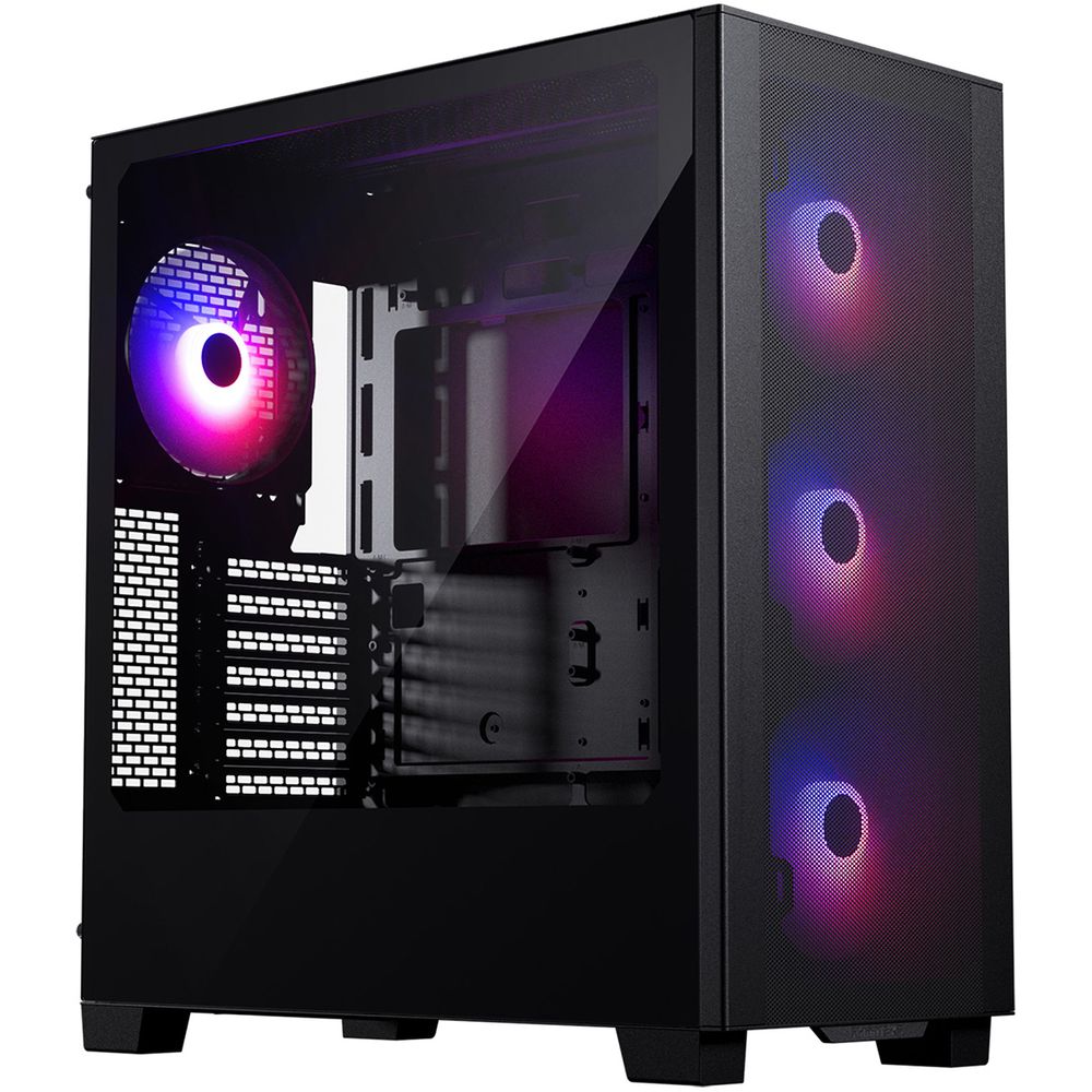 Корпус PHANTEKS 523 XT Pro Ultra Black, 4x140mm ARGB Fan, Front dust filter, Tempered Glass, Mid-Tower (PH-XT523P1_DBK01R)