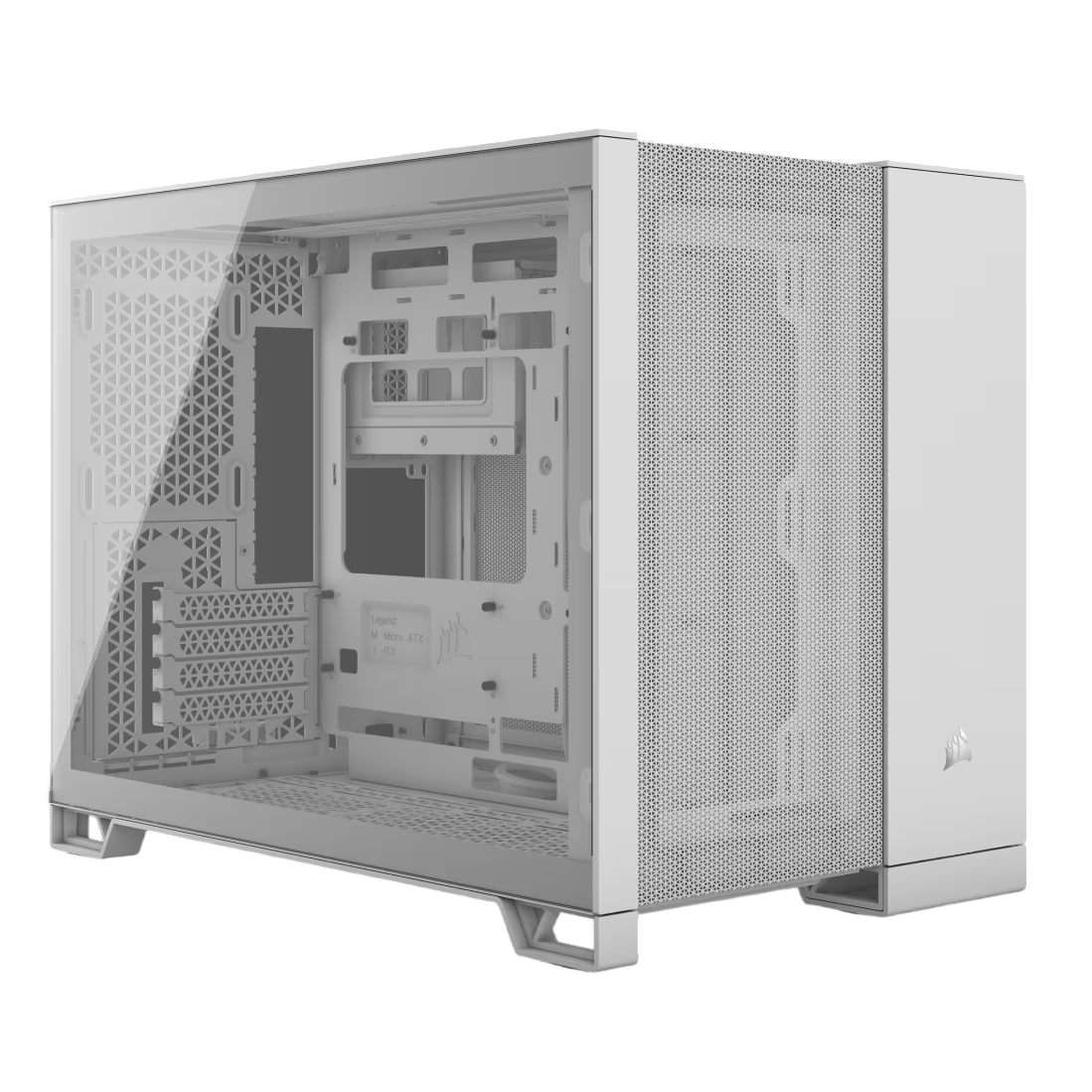 Корпус без блока питания/ Case Corsair 2500D Airflow, Midi-Tower, TG, no fan, 2xUSB-A 3.2, 1xUSB 3.2 Type-C, mATX, mITX Black (CC-9011264-WW)