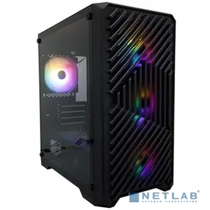 1STPLAYER TRILOBITE T5 Black / mATX, TG / 4x120mm LED fans inc. / T5-BK-4F1