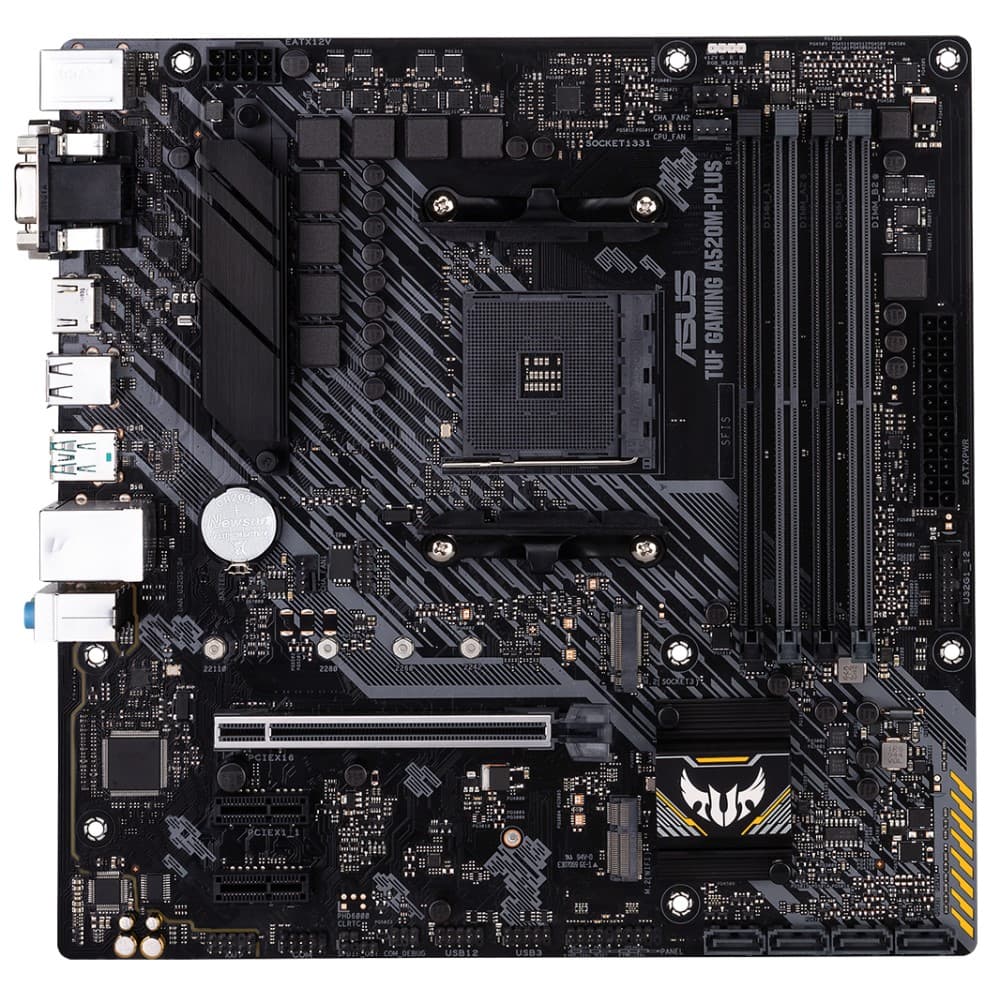 Материнская плата ASUS TUF GAMING A520M-PLUS II Soc-AM4 AMD A520 4xDDR4 mATX AC`97 8ch(7.1) GbLAN RAID+VGA+HDMI+DP (90MB14Y0-M0EAY0)