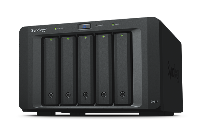 Synology DX517 Модуль расширения 5xHDD Hot Plug SATA(3,5" or 2,5"), eSATA, для DS1517+, DS1817+