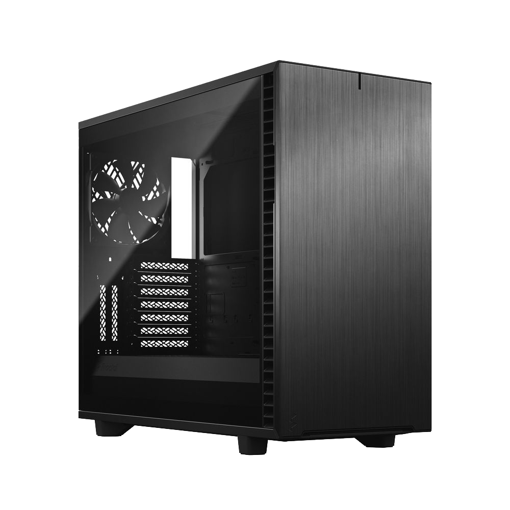 Корпус ПК без блока питания/ Case Fractal Design Define 7 TG Dark Tint, Midi-Tower, 3x140mm, 2xUSB-A 2.0 + 2xUSB-A 3.2 + 1xUSB 3.2 Type-C E-ATX, ATX, mATX, mITX Black (FD-C-DEF7A-03)