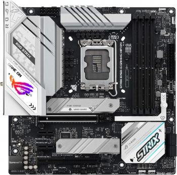 Материнская плата ASUS ROG STRIX B760-G GAMING WIFI D4, LGA1700, B760, 4*DDR4, 4*SATA, 2*M.2, 3*USB 3.2, 4*USB 2.0, Type-C, 2*PCIx16, 2*PCIx1, DP+HDMI, ATX, 90MB1DE0-M0EAY0