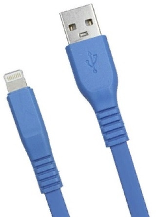 Кабель Premier 6-703RL45 2.0BL USB-A-Lightning (m) 2м синий пакет