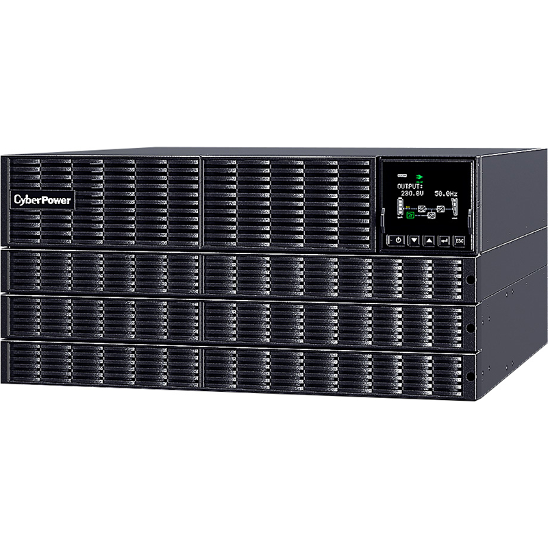 Источник бесперебойного питания/ UPS CyberPower OLS10KERT5U Online 10000VA/ 10000W USB/ RS-232/ Dry/ EPO/ SNMP/ CloudCard/ (4 IEC С13, 4 IECC19, terminal block)/ bat.detect./ МВ