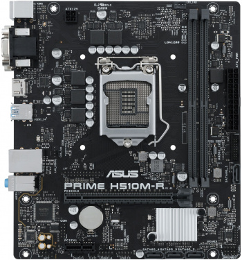 ASUS PRIME H510M-R-SI, LGA1200, H510, 2*DDR4, DVI+D-Sub + HDMI, SATA3, Audio, Gb LAN, USB 3.2, COM*1 header (w/ o cable),mATX ;90MB18C0-M0ECY0, 3 year