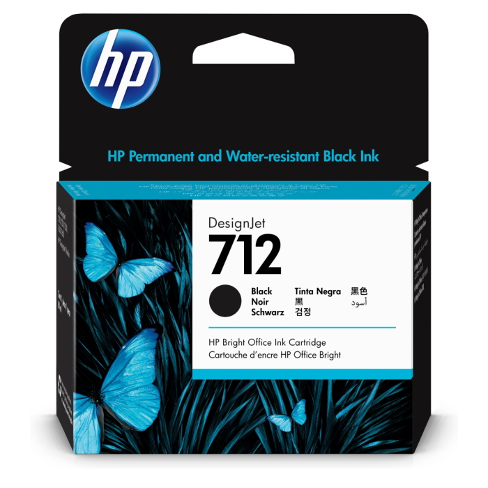 Картридж/ HP 712 80-ml Black Designjet Ink Cartridge (3ED71A)