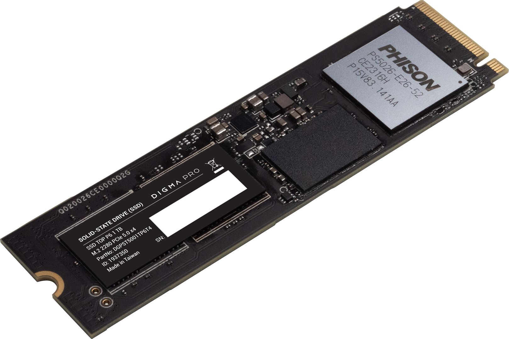 Накопитель SSD Digma Pro PCIe 5.0 x4 1000GB DGPST5001TP6T4 Top P6 M.2 2280