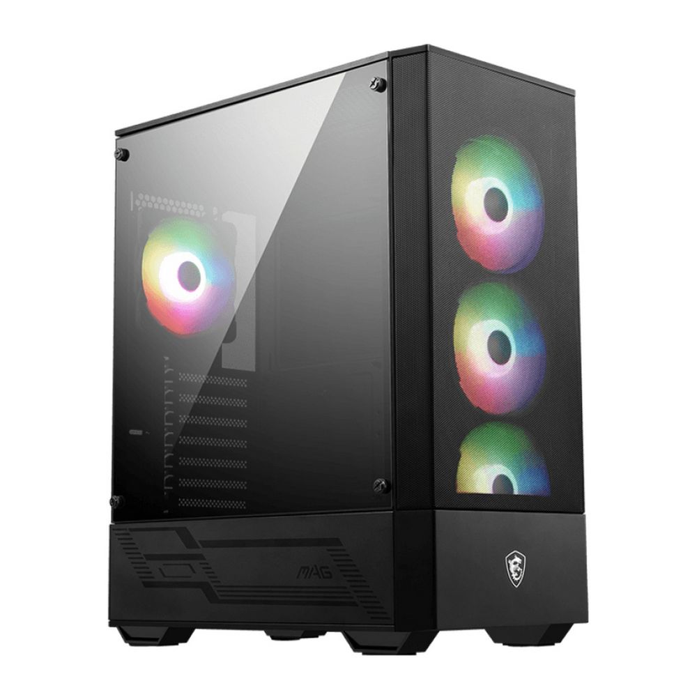 Корпус MSI MAG FORGE 112R Mid-Tower, ATX, 2xUSB 3.2, Audio I/ O, 4x120mm ARGB Fan, 6-ch Light controller, Front metal MESH, Up to 330mm GPU, Tempered Glass (949679) (306-7G16X23-809 / 306-7G16X26-HH9)