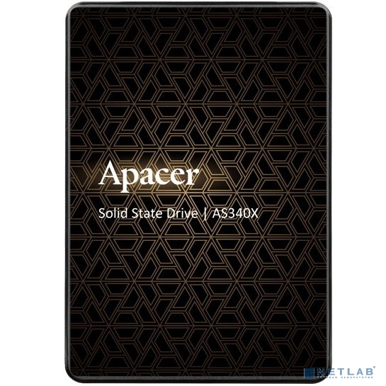 Apacer SSD PANTHER AS340X 240Gb SATA 2.5" 7mm, R550/ W520 Mb/ s, 3D NAND, IOPS 38K/ 75K, MTBF 1,5M, 140TBW, Retail, 3 years (AP240GAS340XC-1)