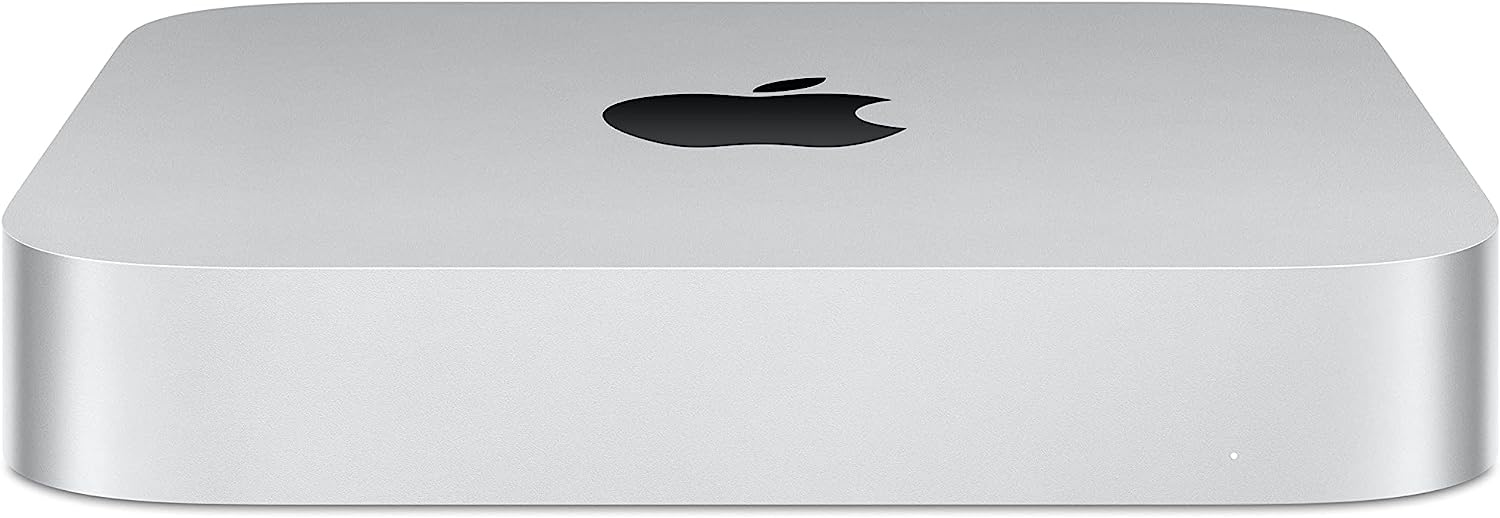Компьютер Apple Mac mini A2686 slim M2 8 core 16Gb SSD256Gb 10 core GPU macOS GbitEth WiFi BT серебристый (Z16K00006)