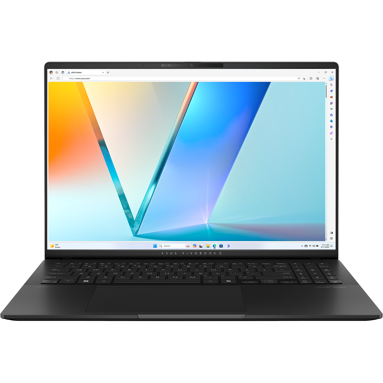 Ноутбук/ ASUS S5606CA-RI175 16"(2880x1800 OLED)/Intel Core Ultra 7 255H(2Ghz)/16384Mb/1024PCISSDGb/noDVD/Int:Intel Arc graphics/Cam/BT/WiFi/75WHr/war 1y/1.5kg/Neutral Black/noOS (90NB1553-M009K0)