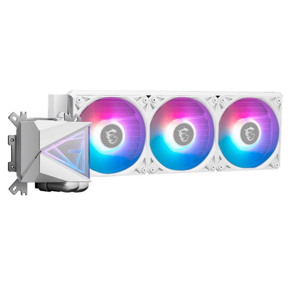 Жидкостная система охлаждения MSI MAG CORELIQUID I360 WHITE 3x ARGB Gen2 Fan, ARGB Gen2 Block, Color Box (306-7ZW8A21-C24 / 306-7ZW8E21-C24)