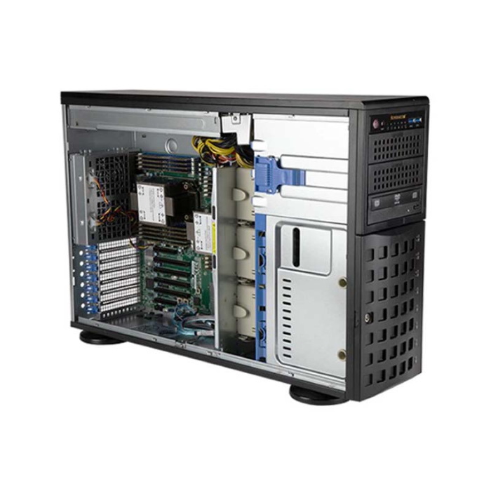 Серверный корпус Supermicro SuperServer 740P-TR 4U/ noCPU(2)3rd GenScalable/ TDP 270W/ no DIMM(18)/ SATARAID HDD(8)LFF/ 2x1GbE/ 2x1200W (SYS-740P-TR)