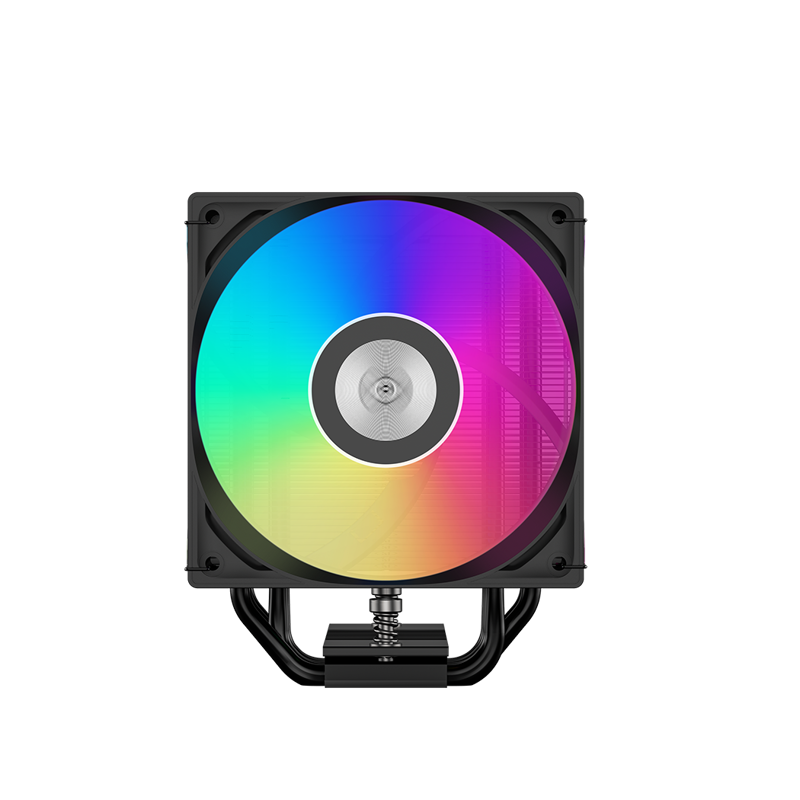 Кулер для процессора/ PCCooler RT500 Digital ARGB BK (240W, 4-pin PWM, LED temp., 152mm, Al/Cu, 5x6mm, ARGB, 1x120mm, 73.32CFM, 34.9dBA, 2200RPM, S: 1851/1700/1200/115X, AM5/AM4, black)