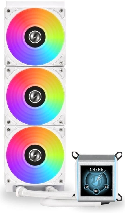 Система водяного охлаждения Lian-Li GA II LCD 360 Soc-AM5/ AM4/ 1151/ 1200/ 1700 белый Al+Cu LCD Ret (G89.GA2ALCD36W.00)