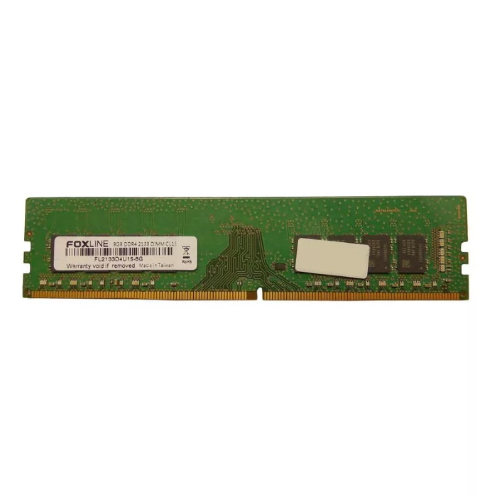 Модуль памяти Foxline DDR4 8GB DIMM 2133MHz PC4-17000 CL15 (1Gbx8) 1.2V Bulk (FL2133D4U15-8G)