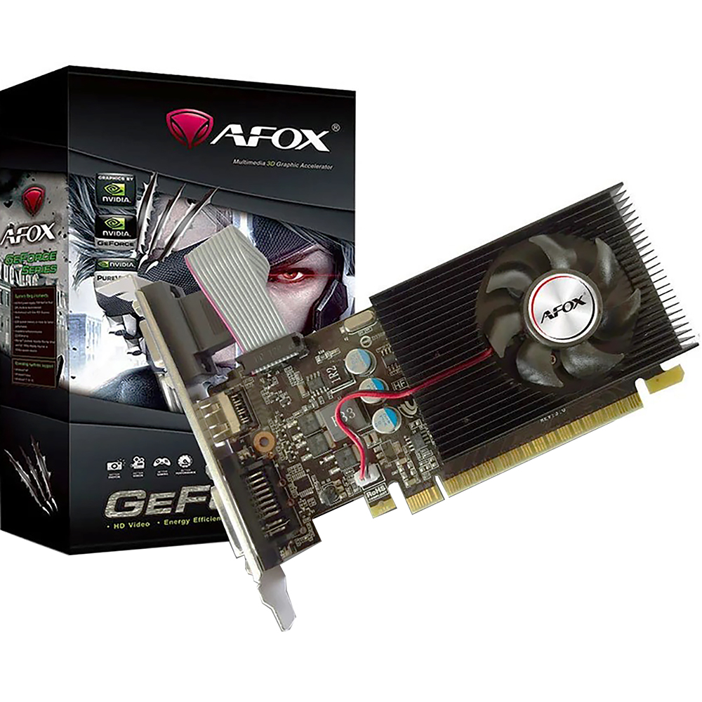 Видеокарта Afox GT730 2GB GDDR3 128bit DVI HDMI 1FAN LP RTL {30} (780766) (AF730-2048D3L6)