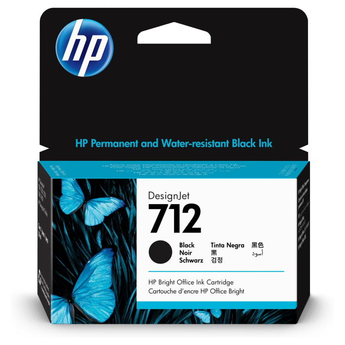 Картридж/ HP 712 38-ml Black DesignJet Ink Cartridge (3ED70A)