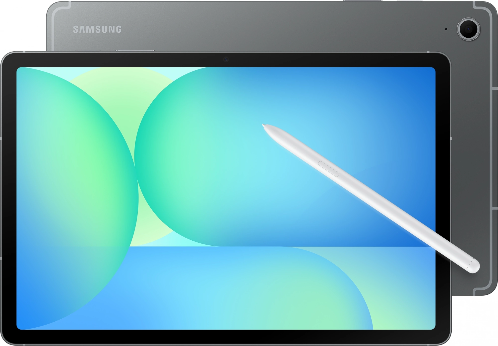 Планшет Samsung Galaxy Tab S10 FE 1580 (2.9) 8C RAM8Gb ROM128Gb 10.9" TFT 2304x1440 5G 1Sim eSIM Android 15 серый 13Mpix 12Mpix BT WiFi microSD 1Tb 8000mAh (SM-X526BZARCAU)