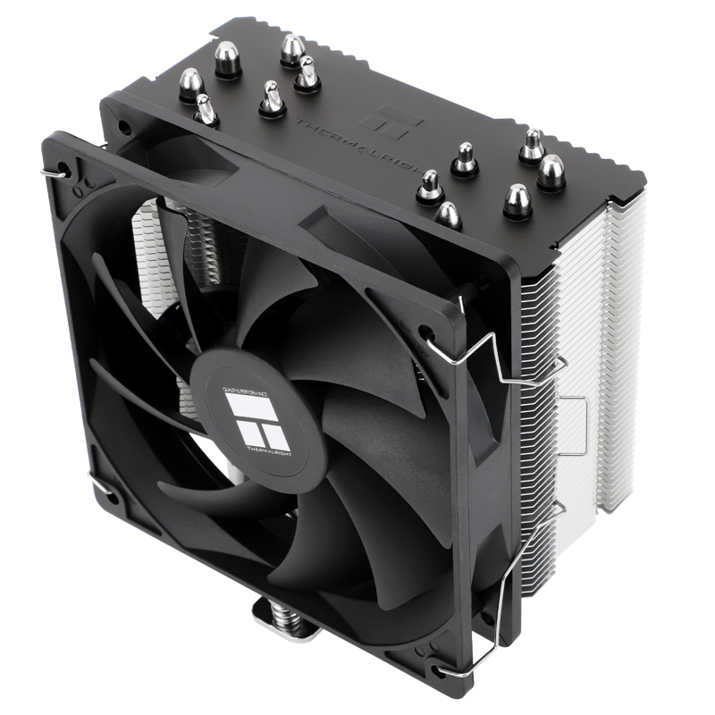 Кулер для процессора/ CPU Cooler Thermalright Burst Assassin 120 SE (4-pin PWM, 148mm, Al/Cu, 6x6mm, 1x120mm, 66.17CFM, 25.6dBA, 1550RPM, S: 1851/1700/1200/115X, AM5/AM4, silver, black) (BA120-SE)