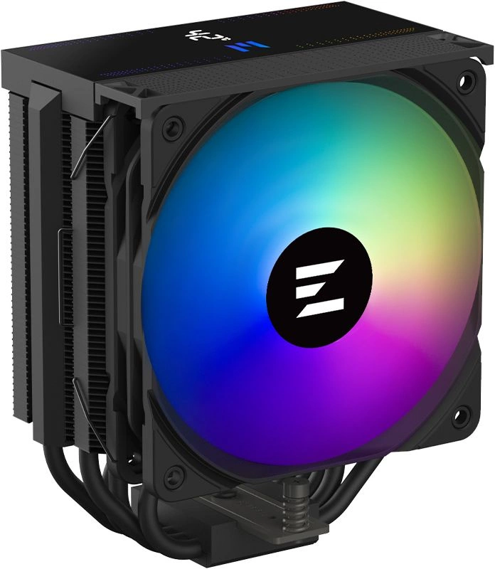 Кулер для процессора ZALMAN CNPS13X DS BLACK, 120mm FAN, 5 HEAT PIPES, 4-PIN PWM, 600-2000 RPM, 29,7 DBA MAX, HYDRO BEARING, ARGB TOP COVER, LIVE CPU TEMPERATURE DISPLAY, FULL SOCKET SUPPORT