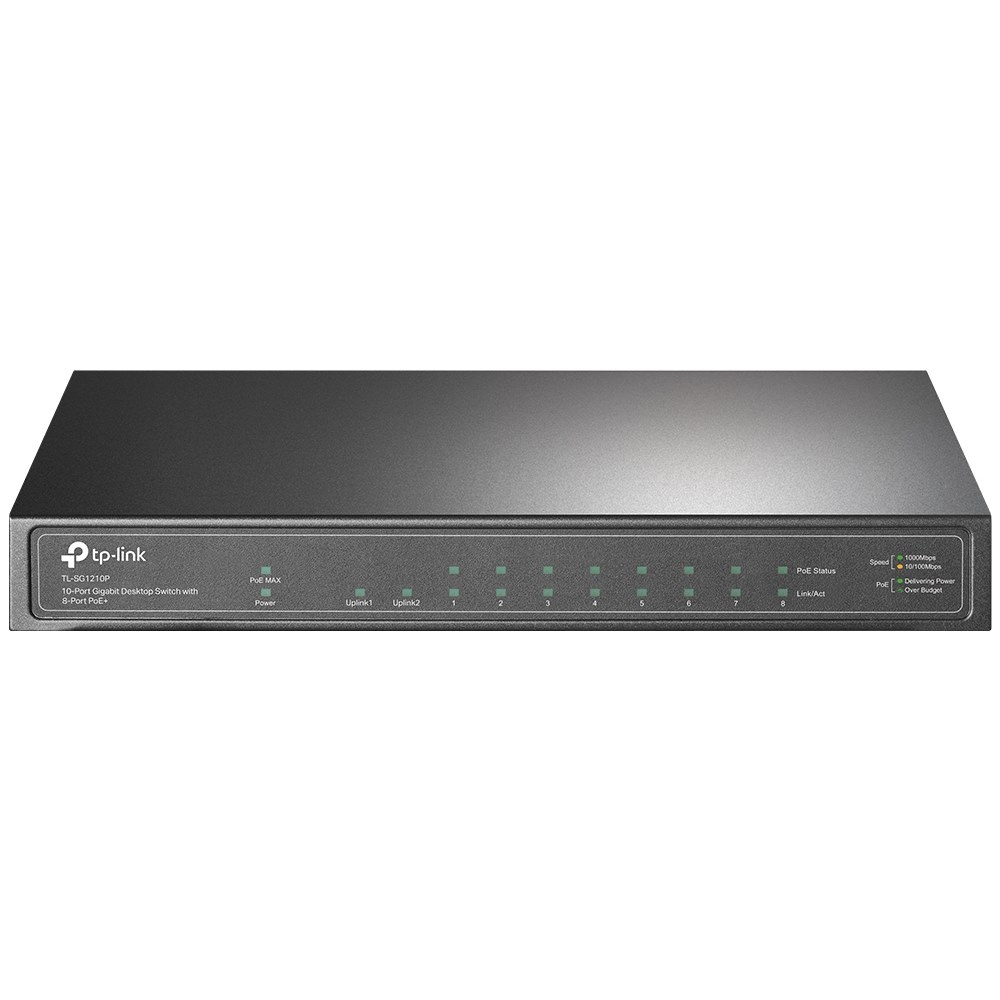 Картинка Коммутатор TP-Link TL-SG1210P (TL-SG1210P) 